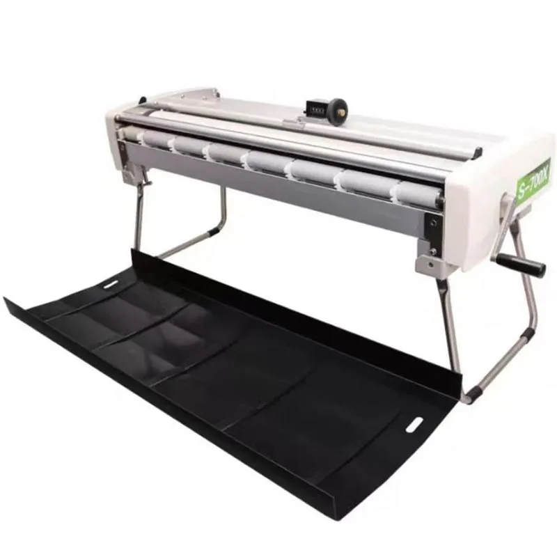 53cm 70cm Hand Crank Wallpaper Gluing Machine Wallpaper Brush Glue Machine Wallpaper Paste Machine Glue Thickness Adjustment