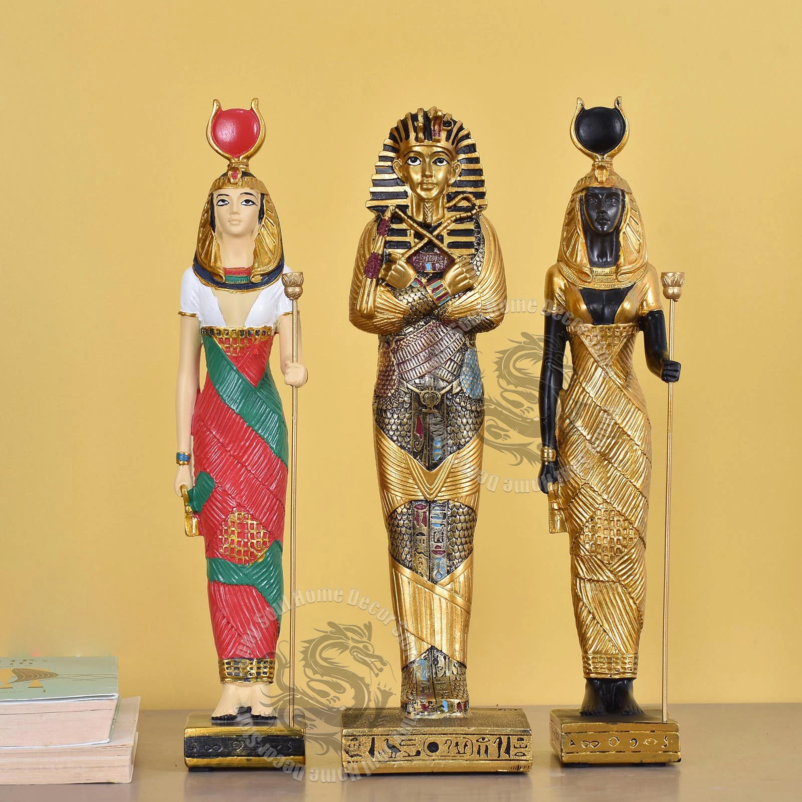 Egyptian Pharaohs Tutankhamun pharaohs Ramses II God of Life Statue Model  Pyramid  Home Room Office Desk Souvenir Decoration