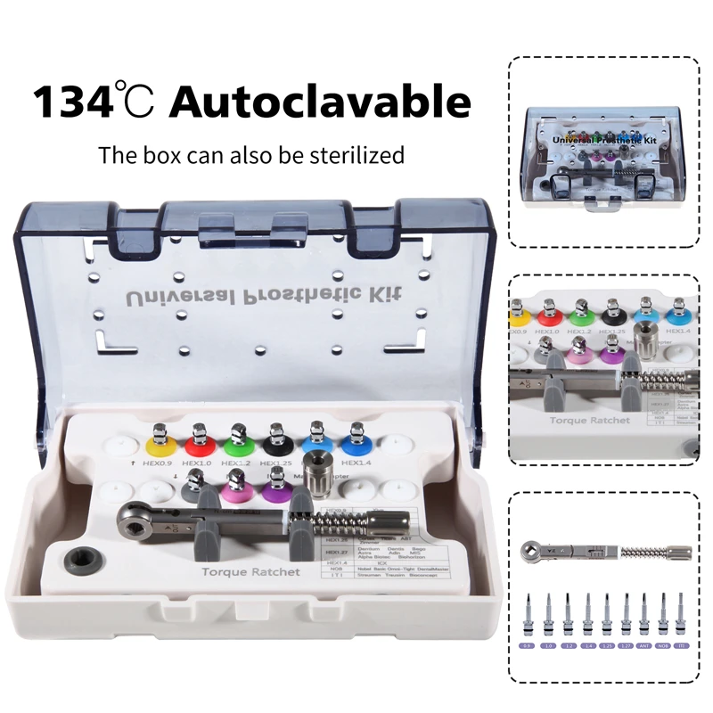 

Dental Universal Implant Torque Wrench Screwdriver Kit Torque Wrench Screw Driver Remover Dentistry Repair Tools Kit