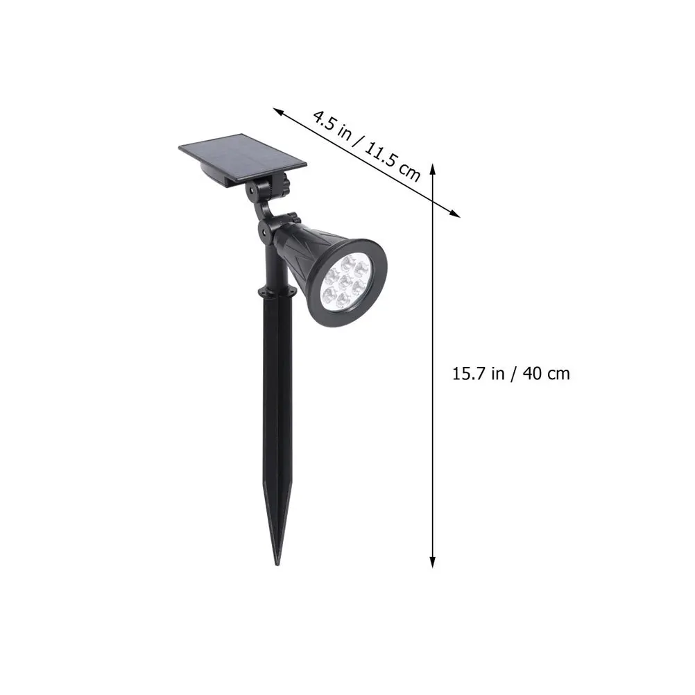 5 واط الشمسية أضواء الحديقة في الهواء الطلق حديقة الأضواء مقاوم للماء التوصيل الأرضي إضاءة المناظر الطبيعية لساحة مسار سطح السفينة سياج دافئ #4