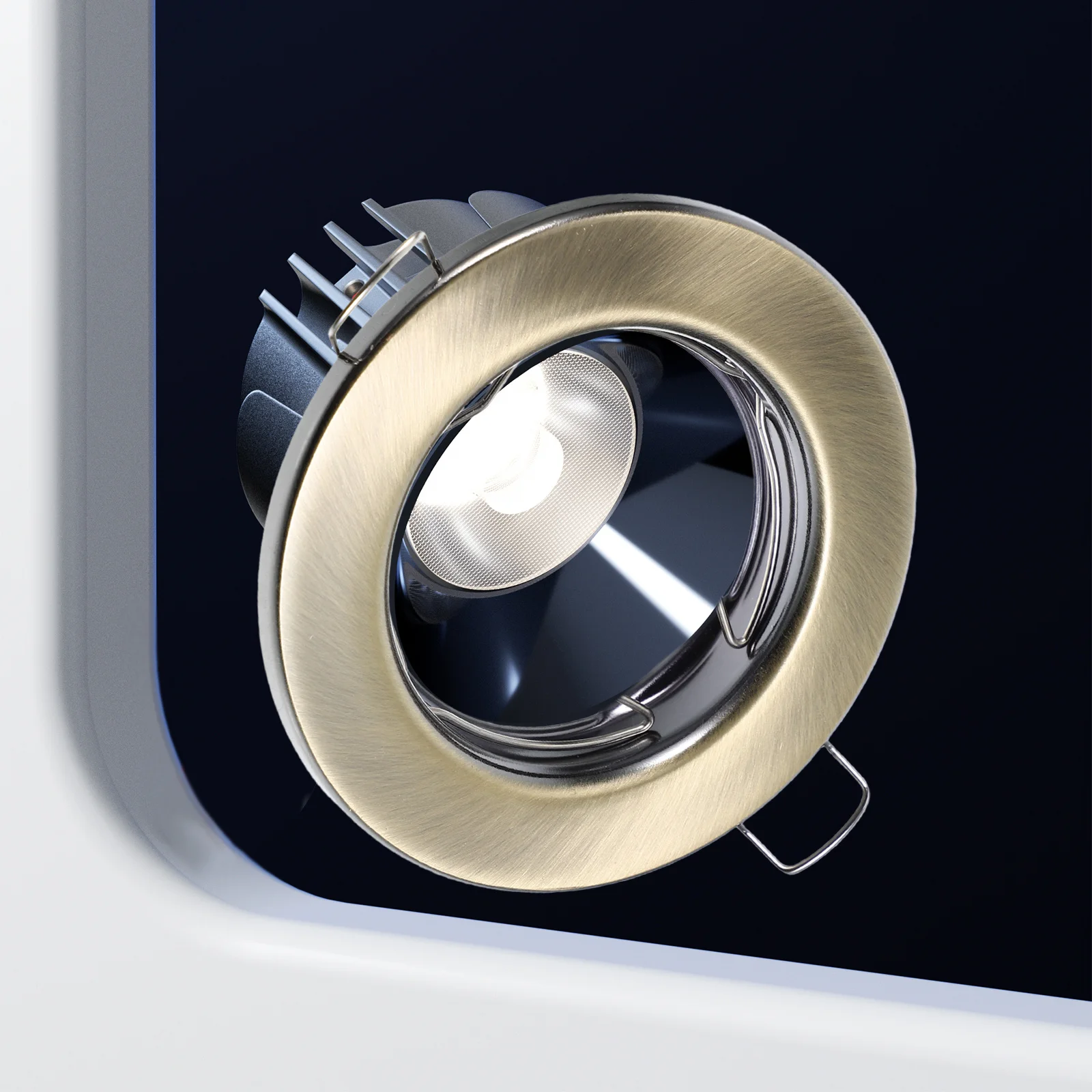 3 قطعة إطار تركيب المصابيح السقف ل Mr16 Gu10 المعادن راحة الإضاءة تقليم الأضواء حامل دائم الحديد بناء سهلة