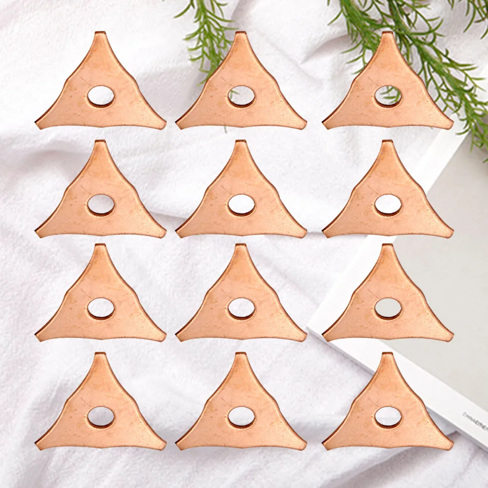 

50pcs Aluminum Sheet Metal Parts Sheet Metal Gripper Machine Parts Repair Machine Accessories Triangle Plate Car Repair Tool