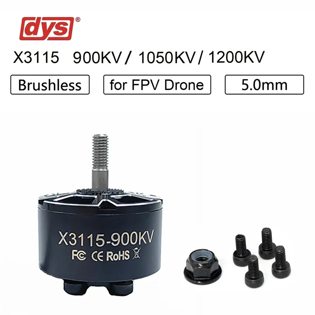 DYS X3115 900KV 1050KV 1200KV 6S Brushless Motor for FPV Freestyle 9inch 10inch Long Range Cinelifter RC Drones