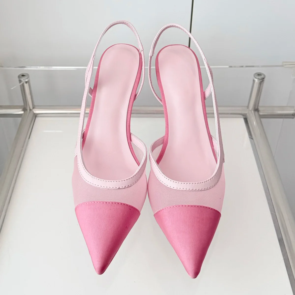 Sandalias De Tacón Con Tiras Y Paneles De Malla Para Mujer 2026, Tacones De Aguja Con Punta, Calzado Elegante Y Chic Para Citas Yyt26041930 — -20%, 29.6€ Coupon, from 118.39€ – 20% descuento – €118.39