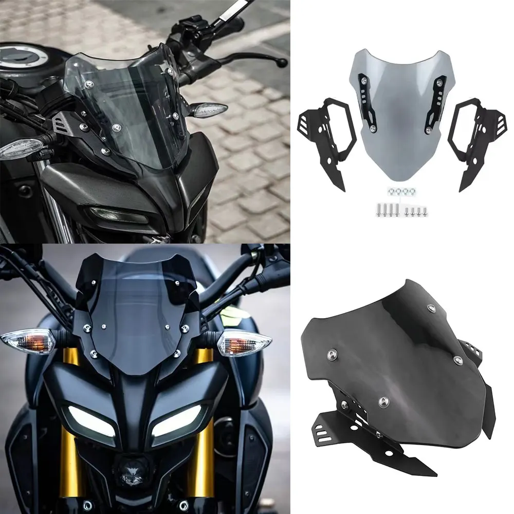 

For Yamaha MT-15 MT15 2019 2020 2021 2022 Motorcycle Double Bubble Windscreen Screen Wind Deflectors Screen Windshield