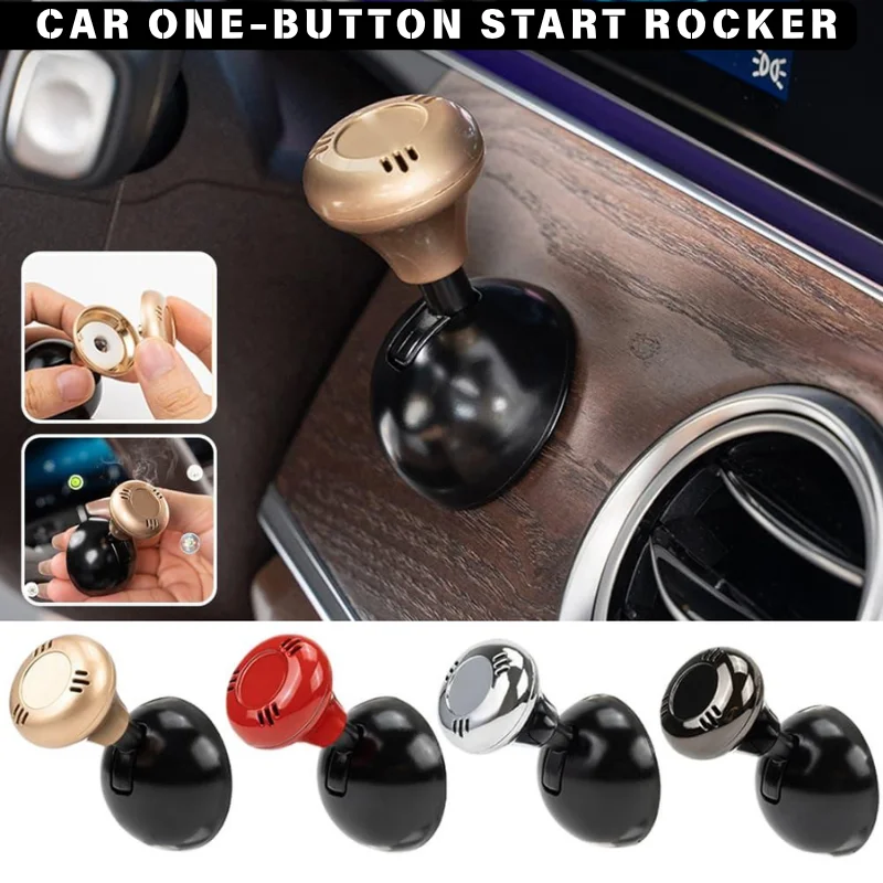 Car One-button Start Rocker 4 Colors Car Ignition Device Stop Start Button Cover Car Accessories