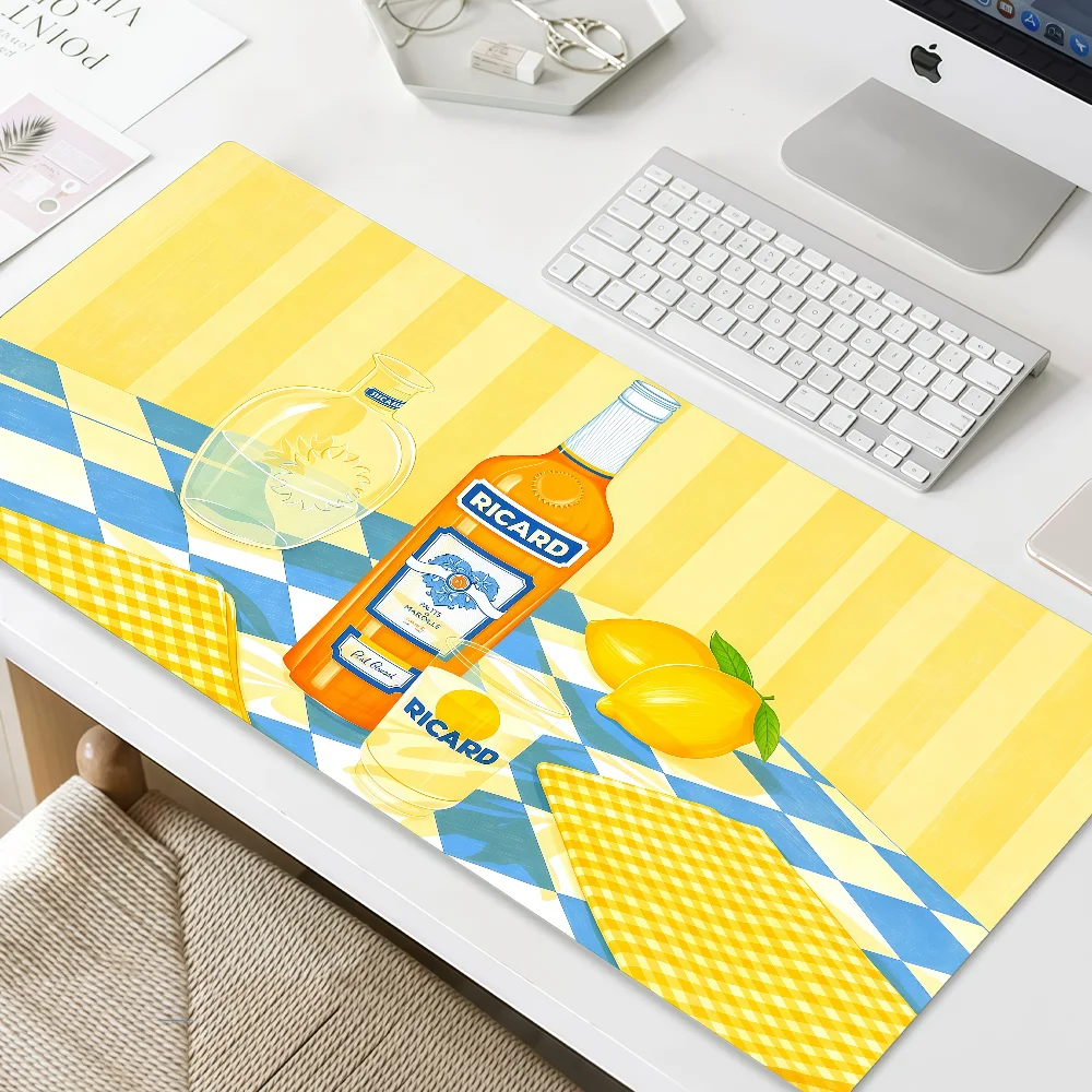 Mouse Pad MousePad Logo Non-slip Lockedge Office Student Gaming Thickened R-Ricard Large Writing Pad Cushion