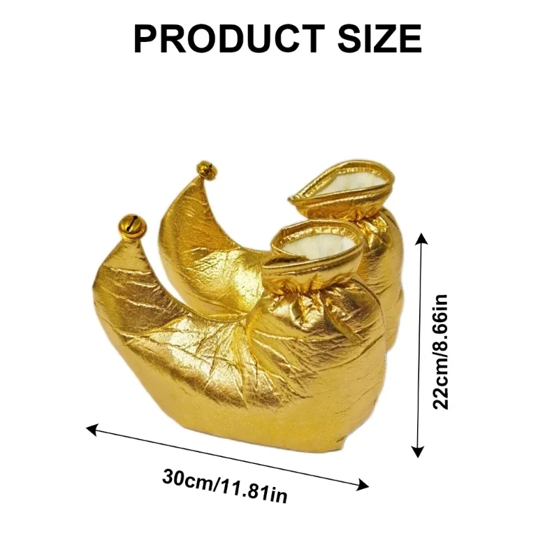 Couvre-chaussures Clown pour adultes, couvre-chaussures elfes noël, surdimensionnés, confortables à pour femmes