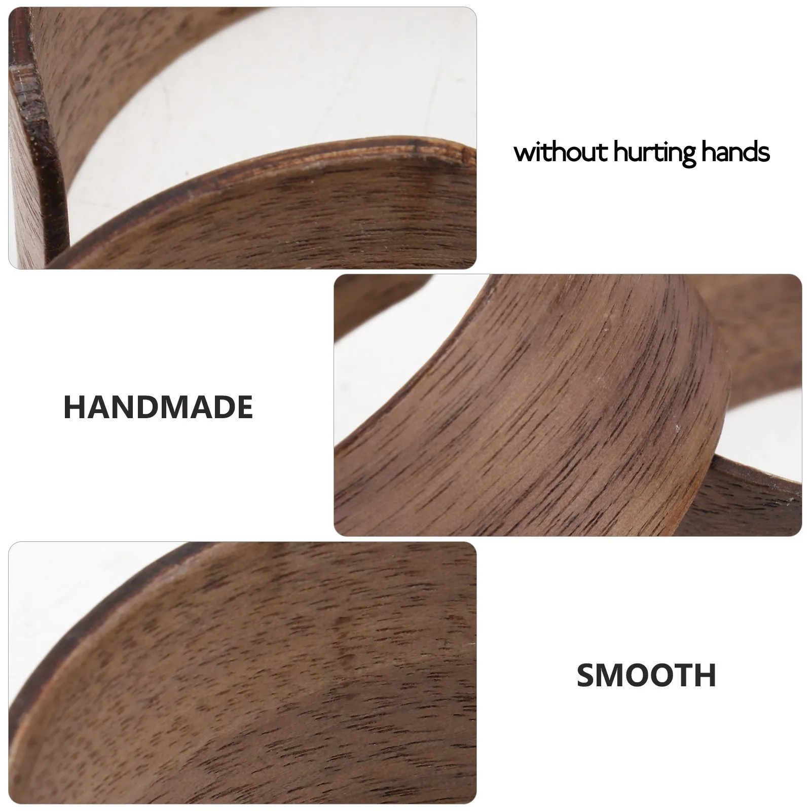 2Pcs Premium Wooden Heat Resistant Sleeve Protective Cover Non Slip Cup Protector Anti Scald Glass Bottle Mug Thermal Sleeve