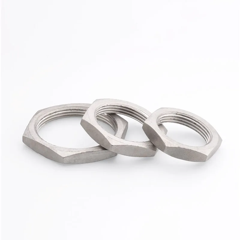 Sechskantmutter/Flanschmutter aus Edelstahl 304, Wassertank-Verbindungsmutter, Rohrverschraubung, 1/8"~2" BSP Innengewinde, Sechskantkappe