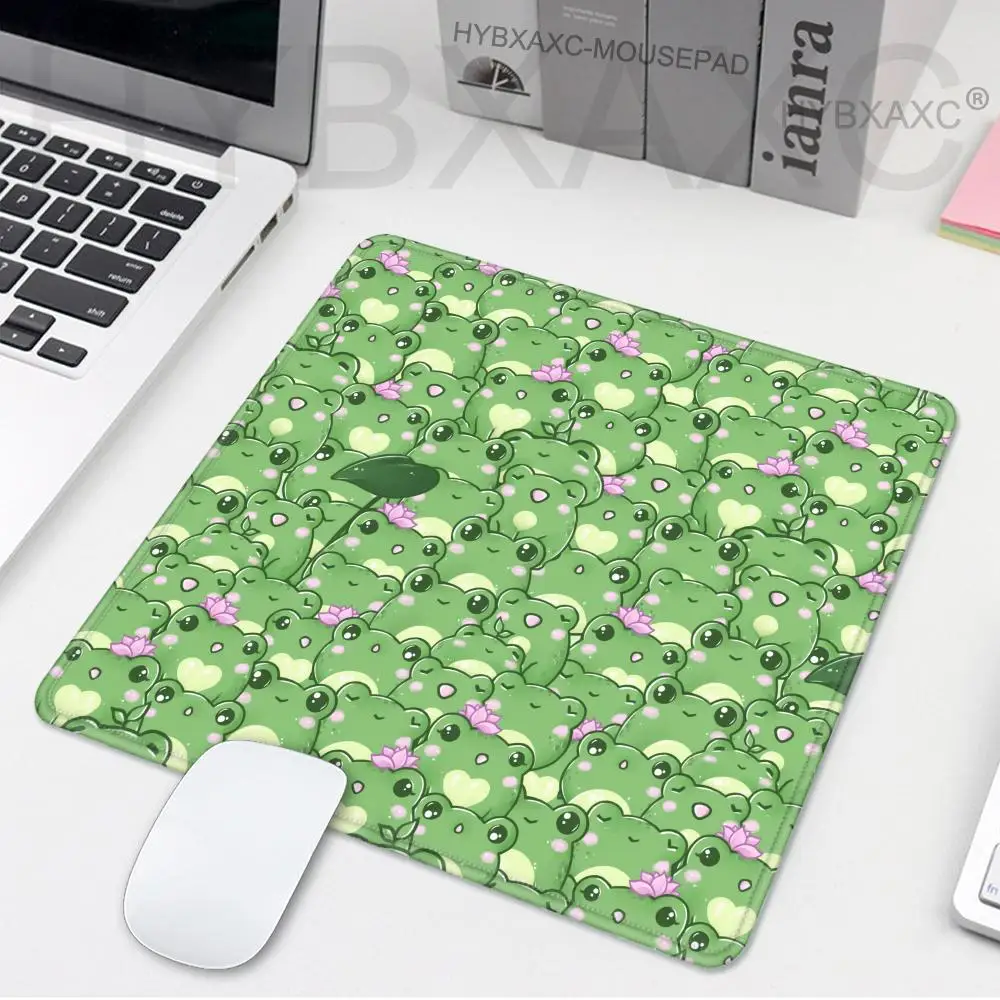 

Frog Animal Small Mouse Pad Desk Pad Desktop Computer Keyboard Wireless Mouse Boy Girl Gift for Play games