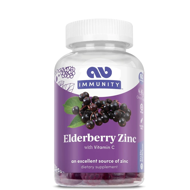 

Elderberry Zinc Immune Gummies with Vitamin C | Annual Immune Support for Children and Adults | 60 capsules