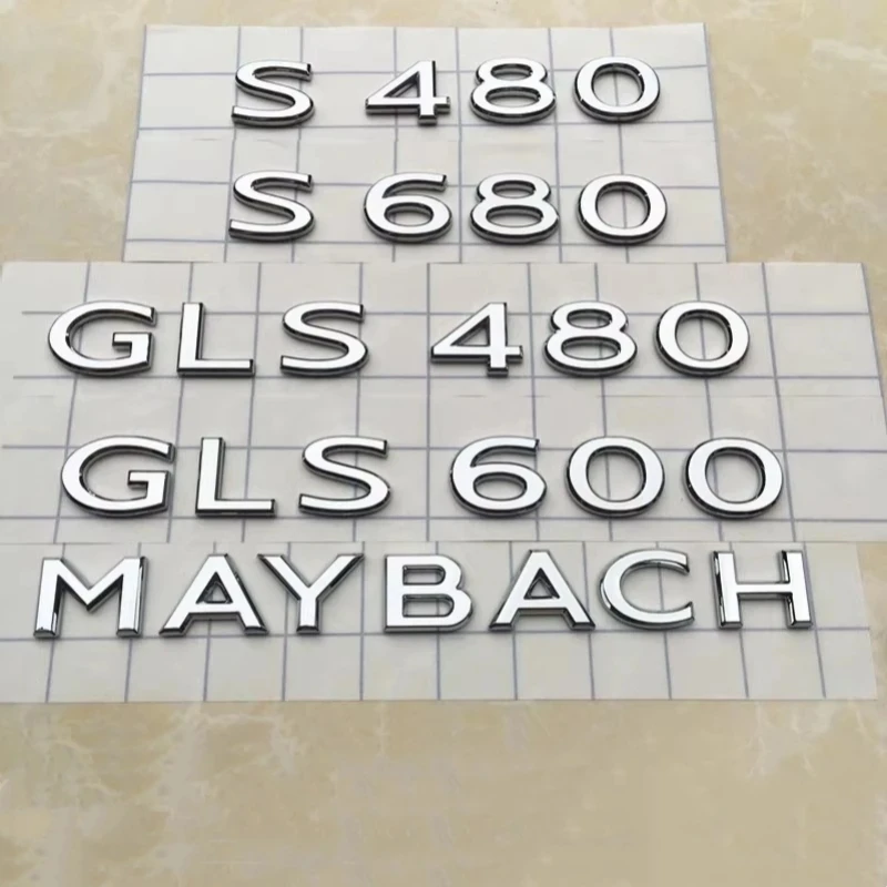 

Наклейки на багажник Mercedes-benz Maybach S400l S580 S600 S680 Gls600 680