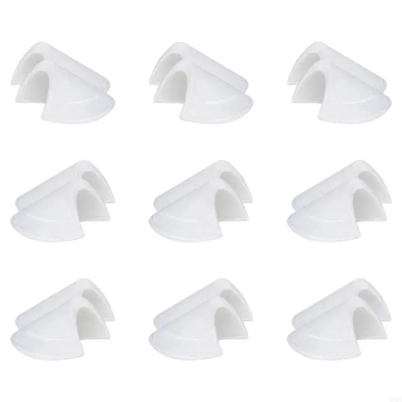 97BA 6Pairs Removable Sponge Shoulder Pad Clothing Set-in Shoulder Pad No Sew Required for Women Men Suits Jackets Coats