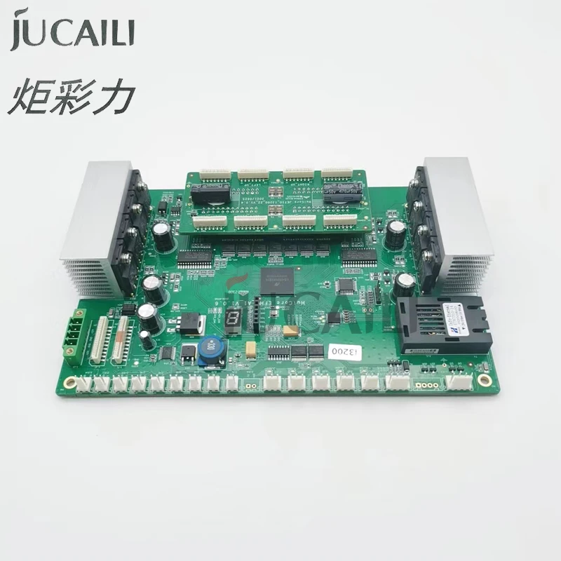 Imagem -02 - Impressora Jato de Tinta Jucaili para Huawei Double Head Carriage Board Versão Fibra Óptica Epson I3200 Cabeça