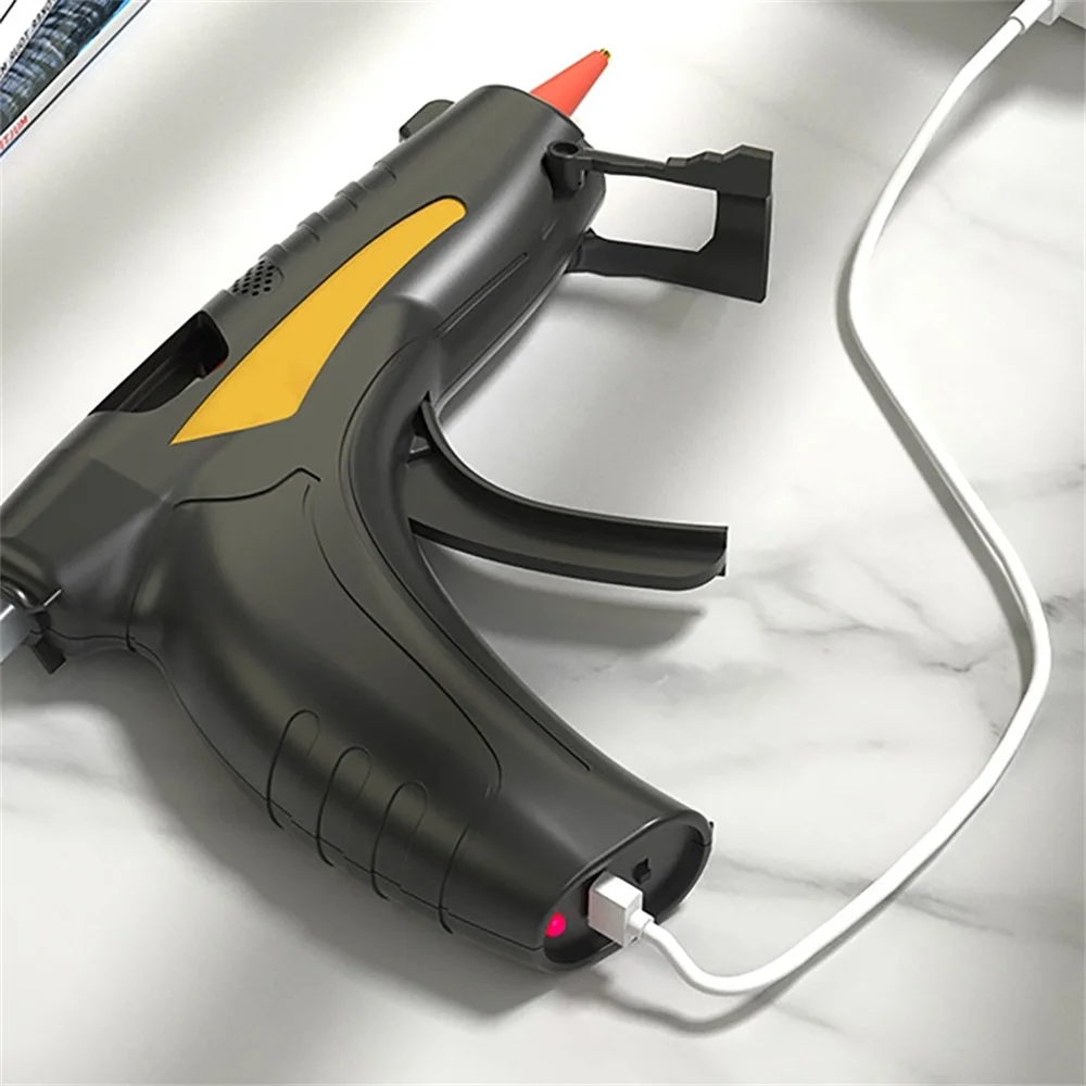 USB Charging Hot Melt Glue Gun for 7mm Glue Sticks Heat Temperature Thermo Electric Repair Tool Mini Indusrial Household Hot Gun