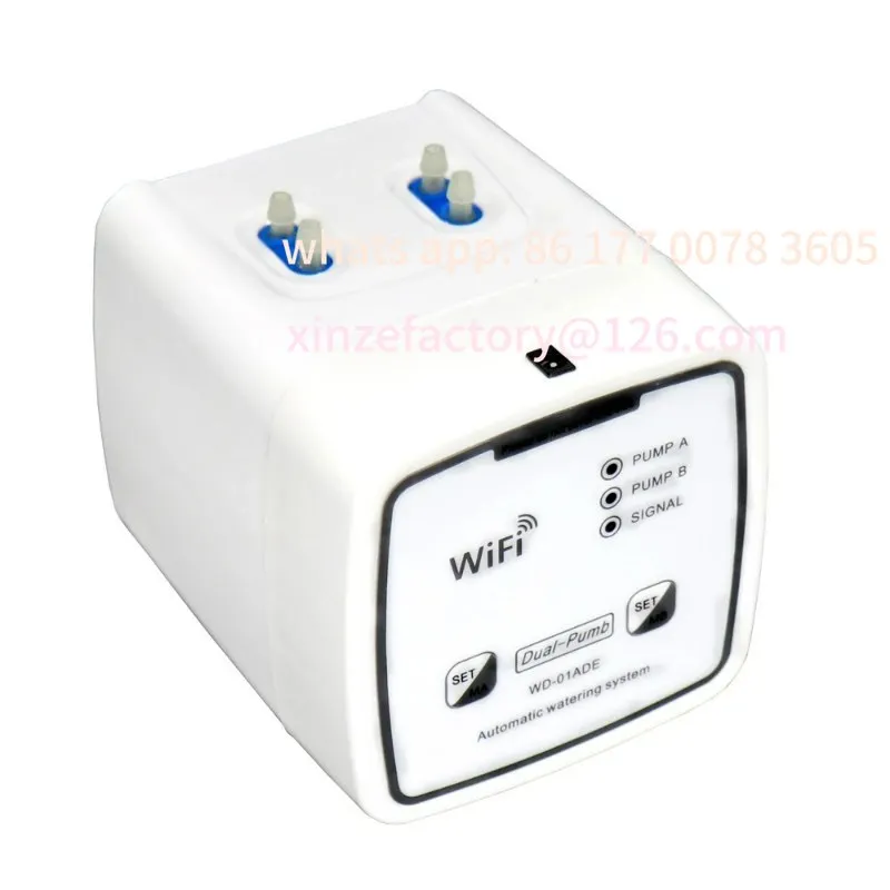 

Customizable WIFI Intelligent Watering Device Double Pump Timed Automatic Drip Irrigation System RemoteAPP Controller for Garden