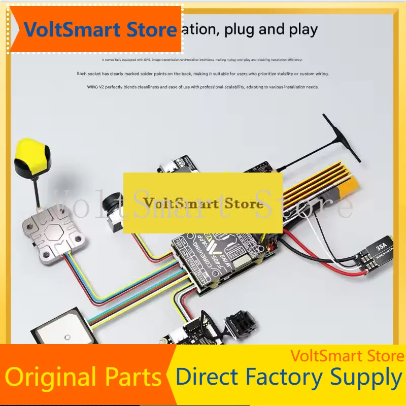 VoltSCOREWING F405 WING V2 F405 Wing V2 Fixed Wing BMI270 APP FC Remote Control Aircraft Model Flight Controller