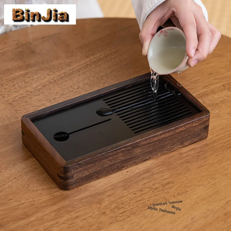 South America Walnut Tea Tray Zen Cake Rack Coffee Storage Board Teapot Holder Dishes For Serving Cafes Supplies Ornaments Gifts