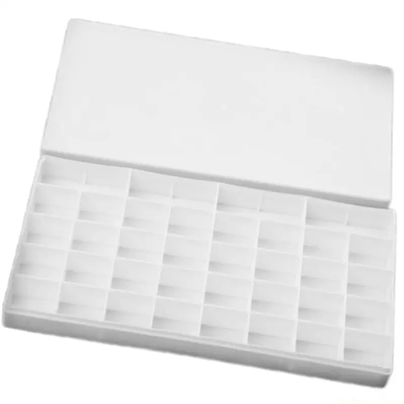 Watercolor Paint Case Leakproof Lid 24 Well 36 Well Travel Paint Box Mixing Tray