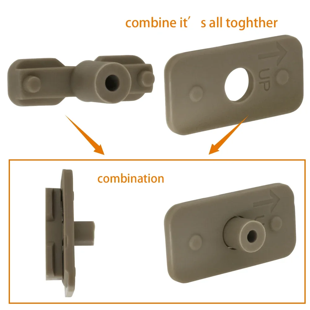 Adaptador de riel de soporte de casco táctico, convertidor Compatible con casco de M-LOK, accesorios
