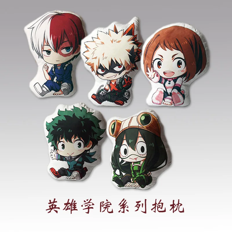 

Anime My Hero Academia OCHACO URARAKA Asui Tsuyu Bakugou Katsuki Todoroki Shoto Midoriya Izuku Cosplay Throw Pillow Cushion Gift