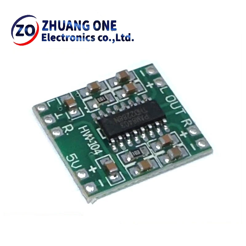 1/5/10PCS PAM8403 Super mini digital amplifier board 2 * 3W Class D digital amplifier board efficient 2.5 to 5V USB power supply