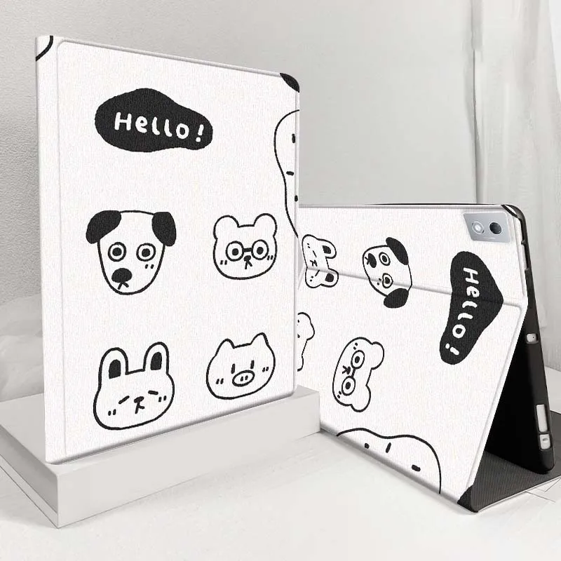 

Cartoon Cat Study Luck Case For Lenovo Pad Legion Xiaoxin Tab Y700 K10 M10 P11 3rd Pro GT Plus Gen 5G Tablet