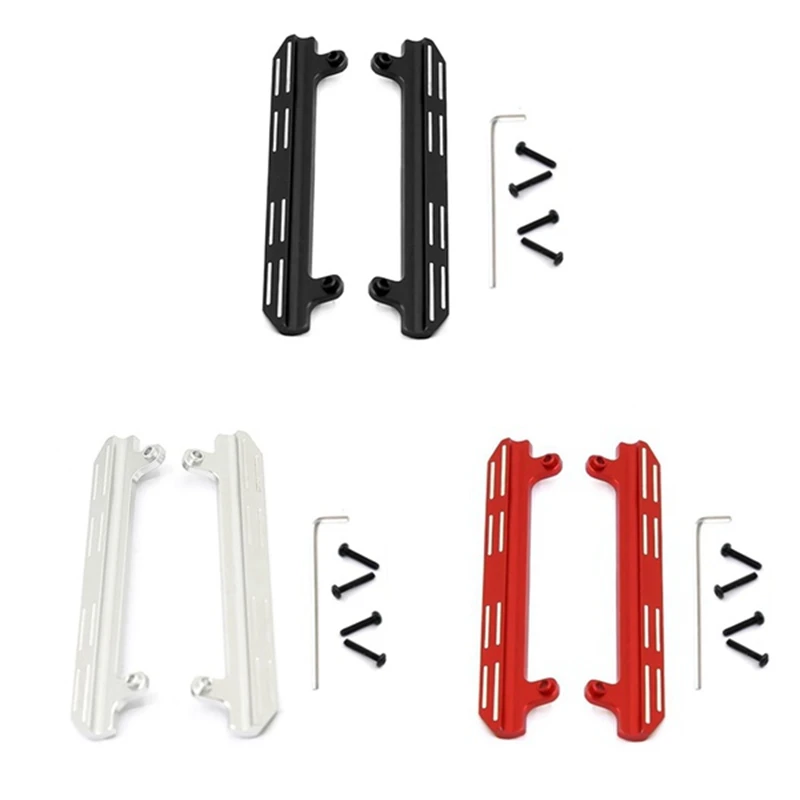 For XIAOMI Suzuki JIMNY Metal Side Pedal Sliders RC Car Upgrade Accessories 1/16 RC Crawler Replacement Parts Accessories Red