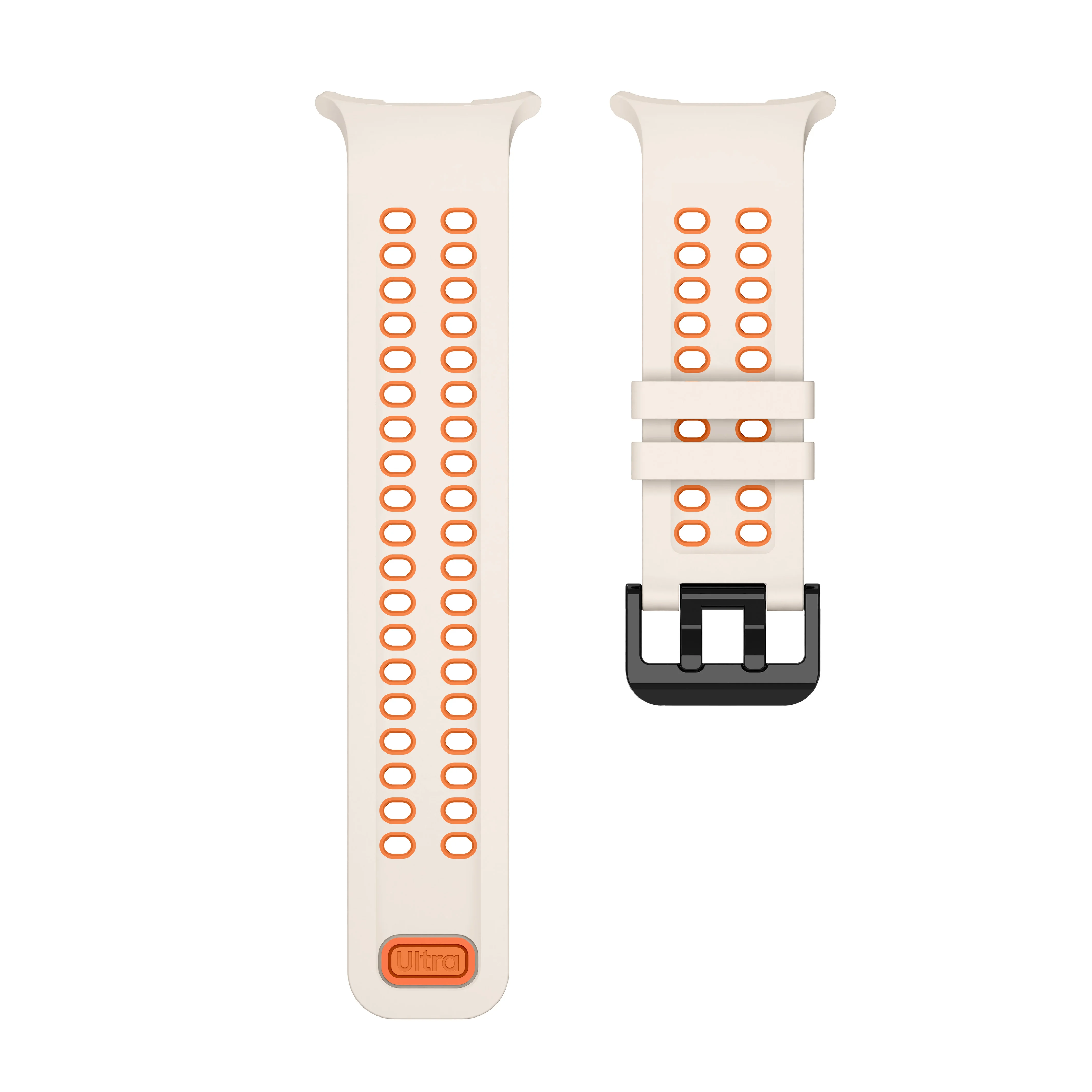 Two-tone Silicone Strap For Samsung Galaxy Watch Ultra 2025 Outdoor Sports Breathable Bracelet Correa for Galaxy Watch Ultra 2