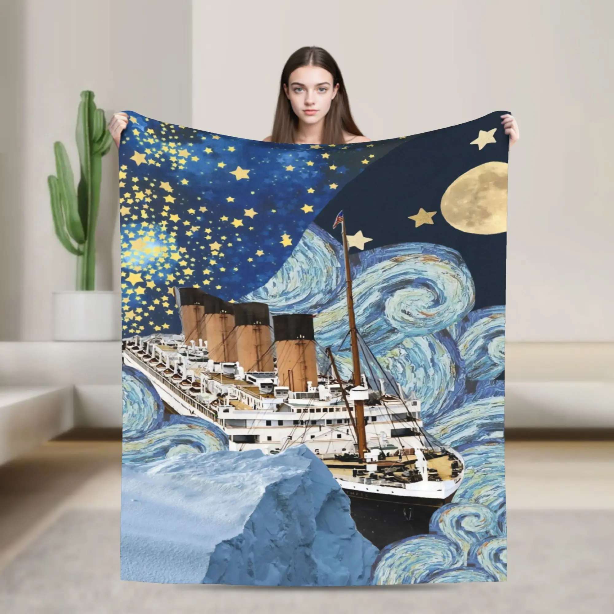 Warm Throw Blanket Travel The Most Popular Ship Of All Times, Titanic Blankets  Flannel Bedspread For Living Room Sofa Bed Cover