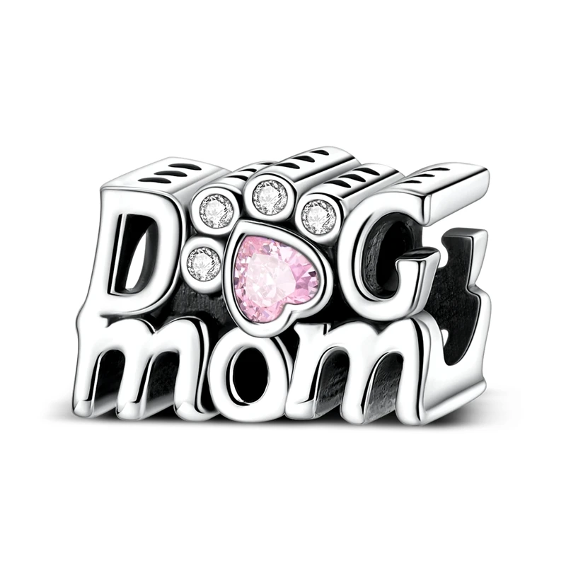 Popular 925 Sterling Silver Cute Paw Charms Bead Fit Original Bracelet DIY Women Valentine'S Day Jewelry Gift