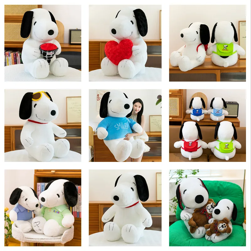 

80 см Новый Hug Heart Dress Up Snoopy Series Плюшевые игрушки с солнцезащитными очками для детей Подарок на день рождения Плюшевые мягкие игрушки оптом