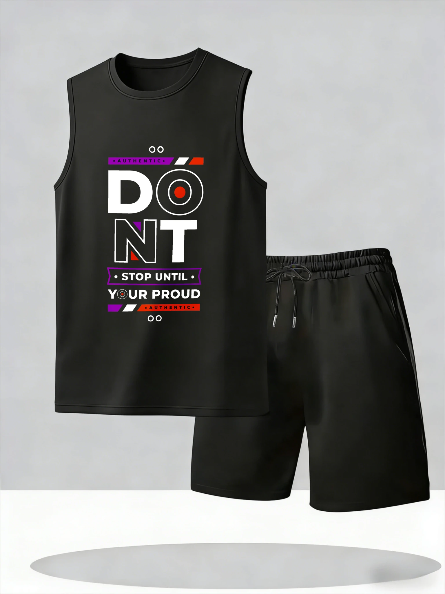 

Men's Tank Top Sets 2026 Summer Thin Quick Dry sports Breathable Y2k tracksuits beach oversize seaside crewneck Old money man