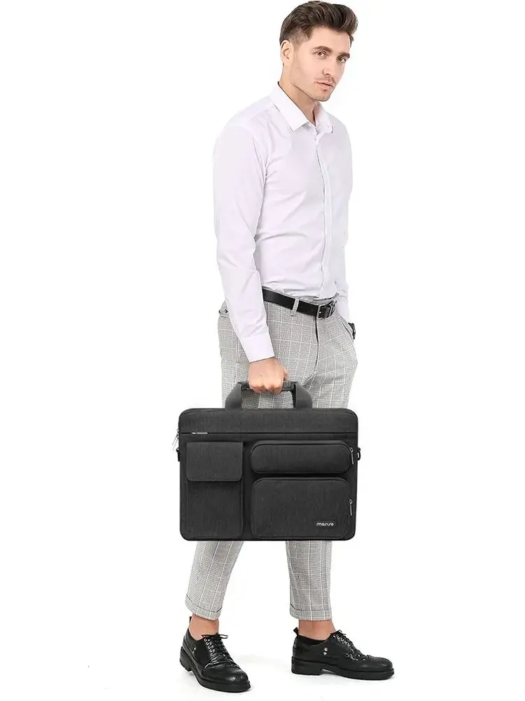 Torba na laptopa MOSISO do MacBooka 13 14 15 16 17,3 cala Pokrowiec na laptopa Wodoodporny Duża pojemność ASUS Lenovo Dell Huawei — zdjęcie produktu 7