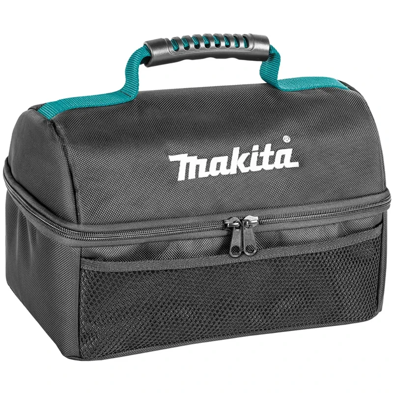 Makita-Bolsa de almuerzo de E-15584 con cremallera de 2 vías, almacenamiento adicional en el interior, forro de película aislada, bolsa de Camping