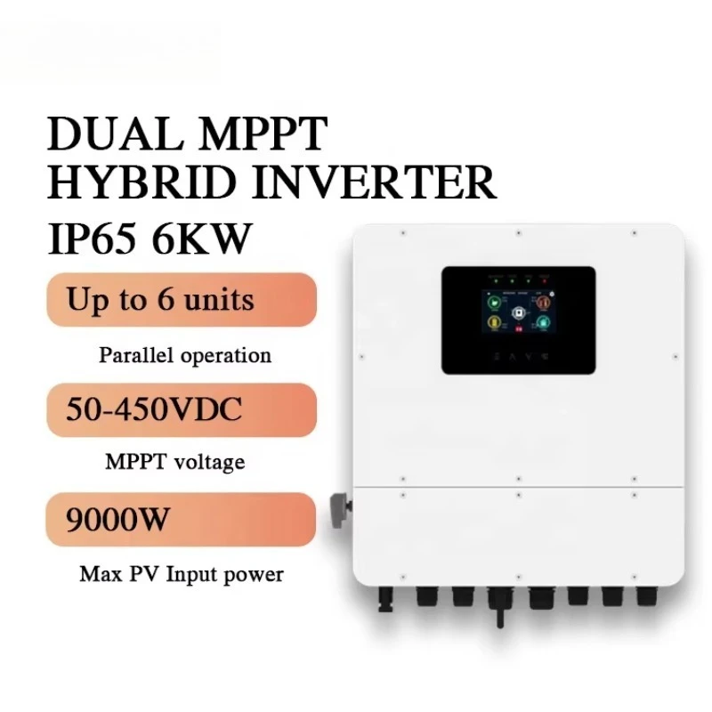 

SUYEEGO IP65 Parallel Hybrid Solar Power Inverter 6KW 220v 230v 240v Single Phase Solar Energy Inverter