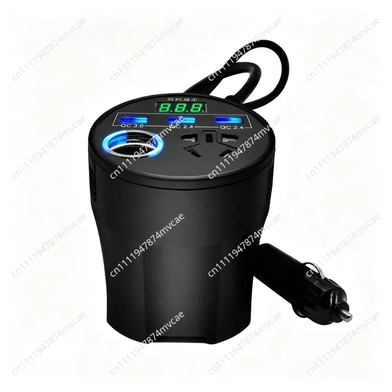 Car inverter 12V/24V to 220V household power converter multi-function car socket charger