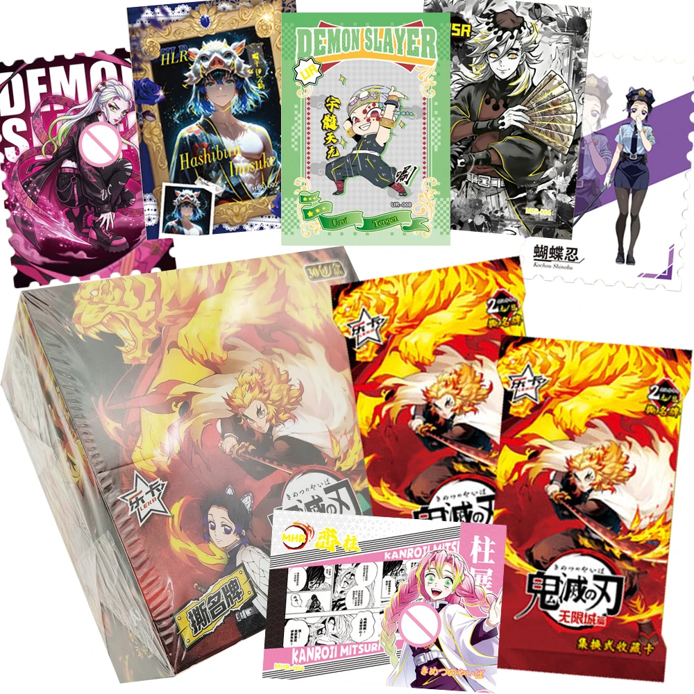 

Demon Slayer Anime Peripheral Collection Cards Fashion Trend Classic Art Ink Painting Style Unique Character Portrait Cards Gift