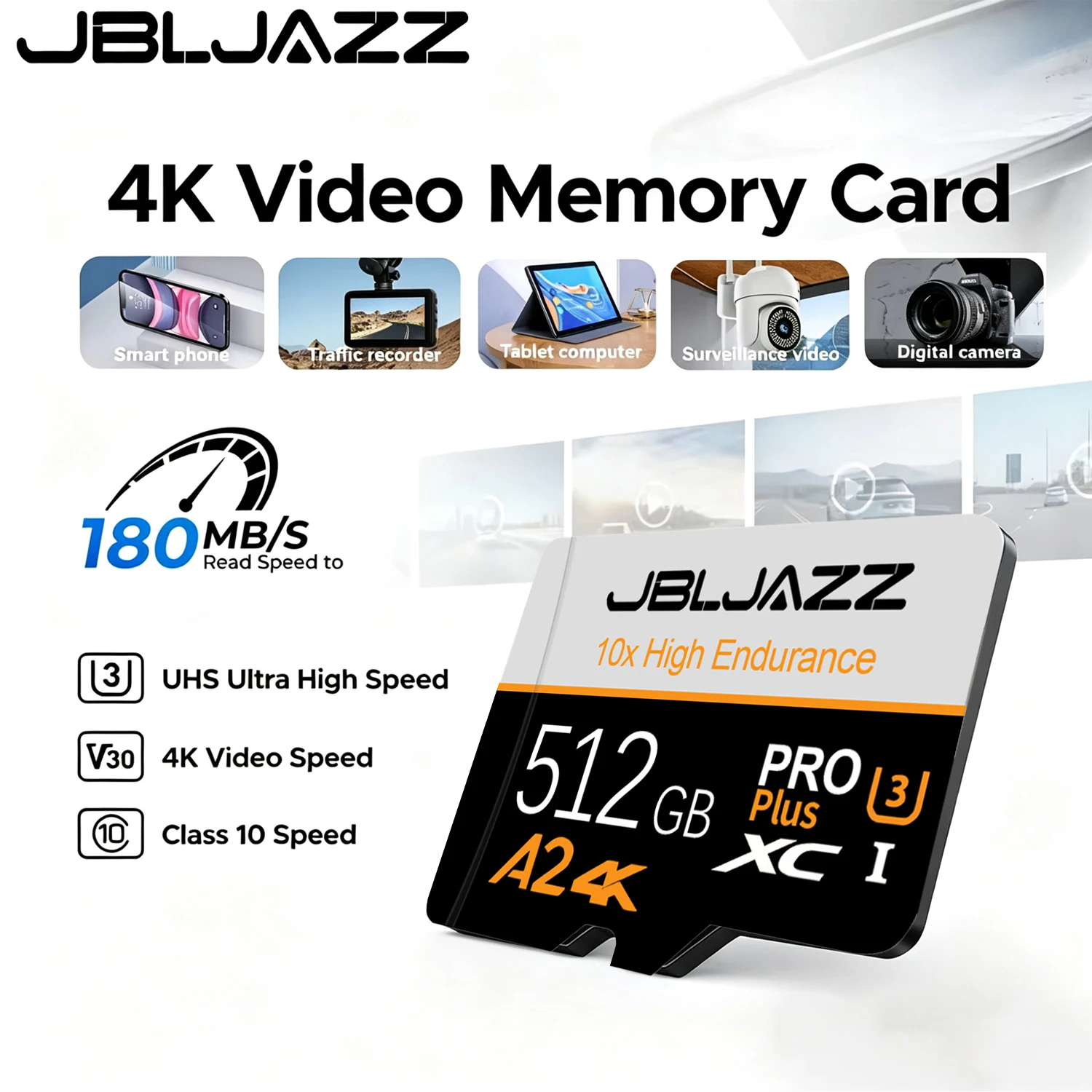 

Original SD Card 512GB High-Speed Cartao De Memoria 128GB Bundle With Free Adapter Micro SD Card 256GB Cross-Use SD Memory Card