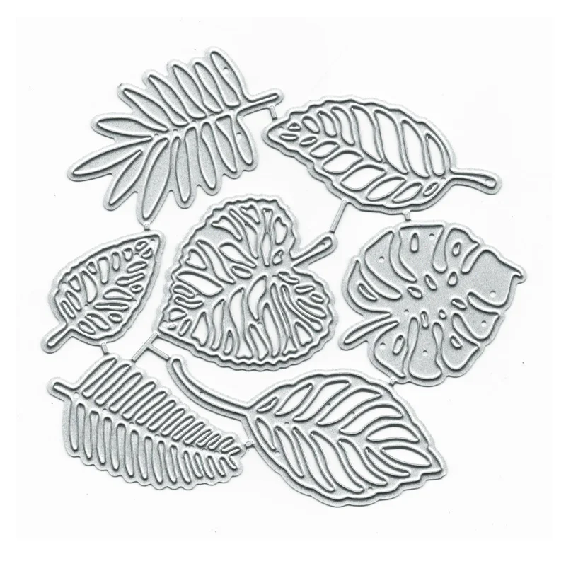 Leaf 7 Cutting Dies Embossing Scrapbook Papercutting Greeting Cards Knife Mold Decorative Crafts Punch Stencil cutting dies 2024