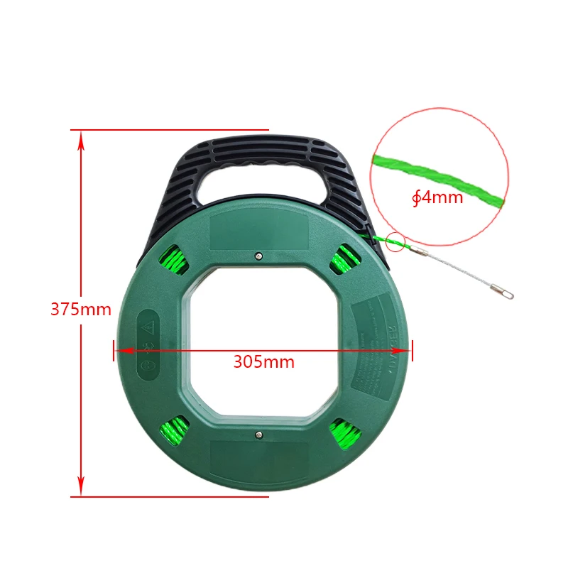 Imagem -03 - Extrator de Cabo Fio Elétrico Fita de Peixe Duto Haste Dispositivo Chumbo Construção Eletricista Através da Parede Threader mm 30m