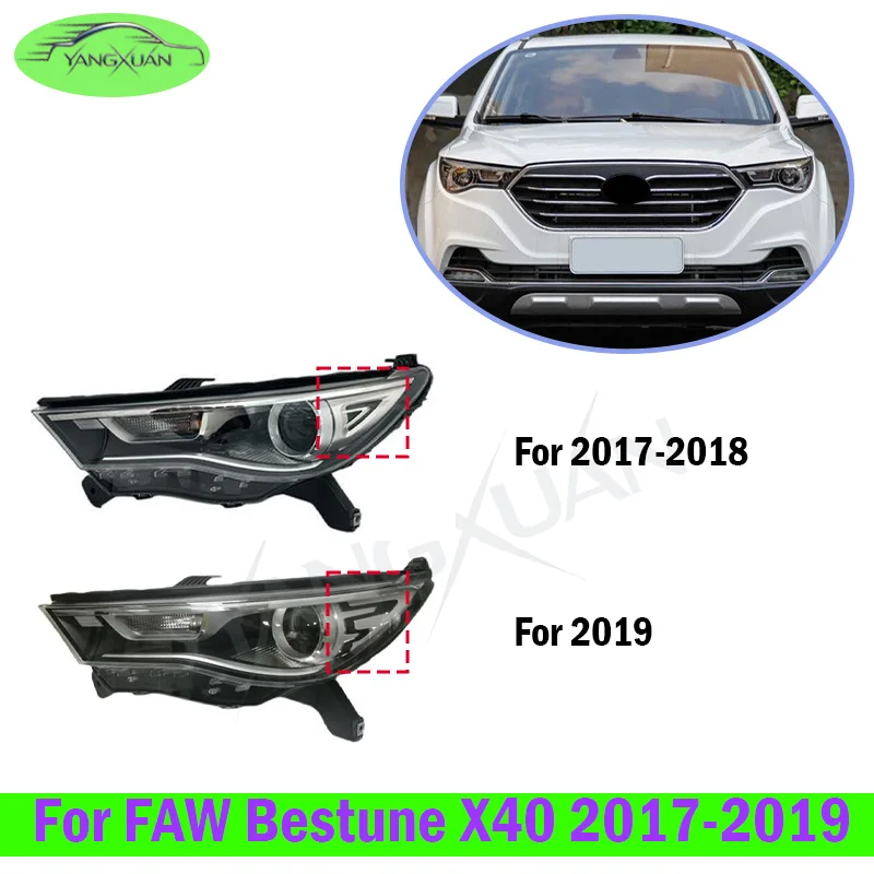 Front Bumper Headlight Headlamp Head Light Head Lamp Assembly For FAW Bestune X40 2017-2019