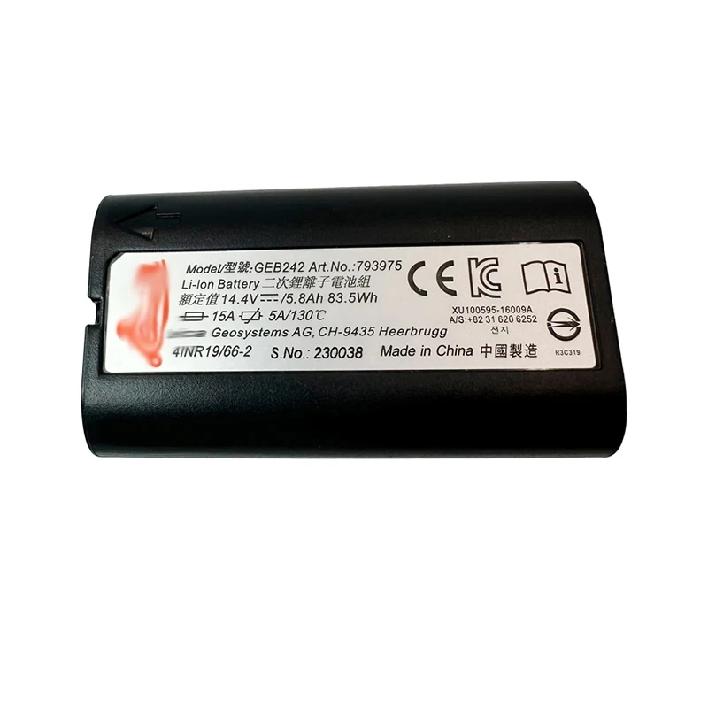 New GEB242 Battery for Leica TS30 TM30 TS50 TS60 Total Station Surveying Construction Instruments 5800mAh 793975