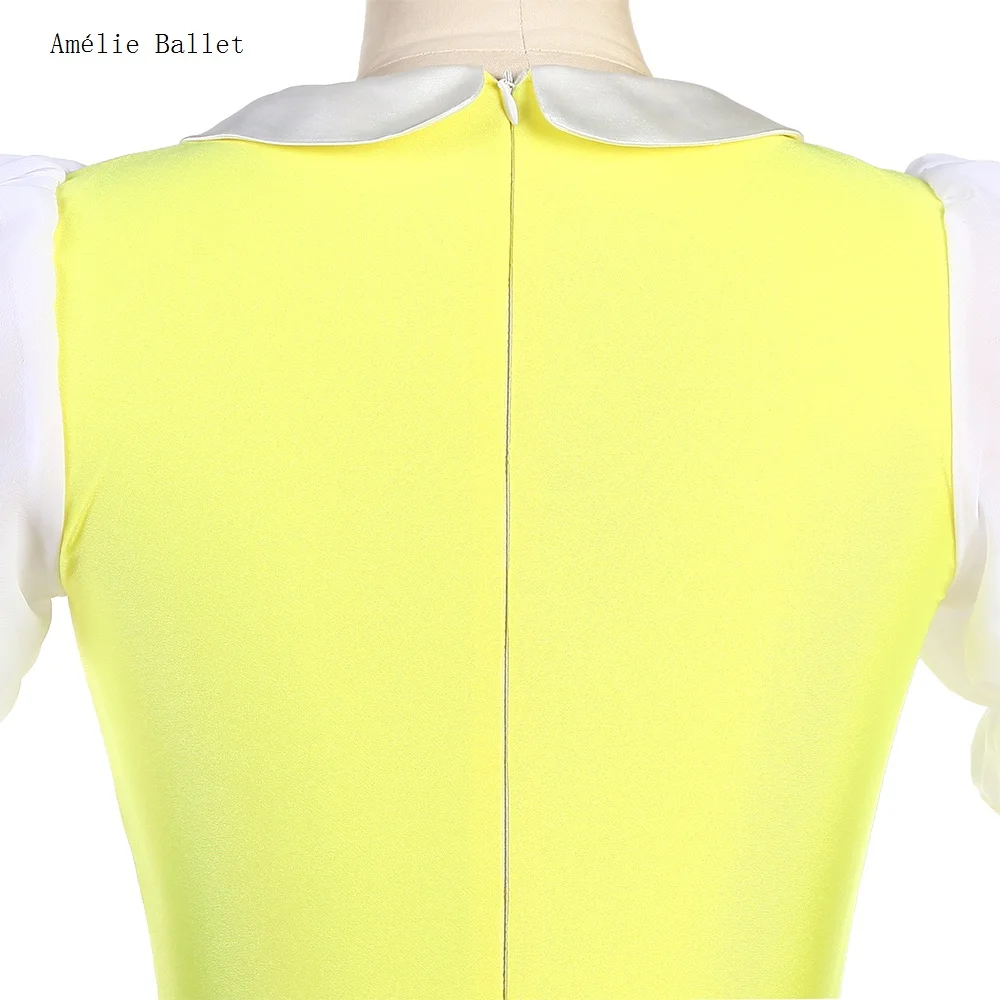 23147 صدرية من الألياف اللدنة الصفراء مع طبقات من التول الناعم توتو تنورة للفتيات والنساء فساتين رقص لأداء المسرح #6