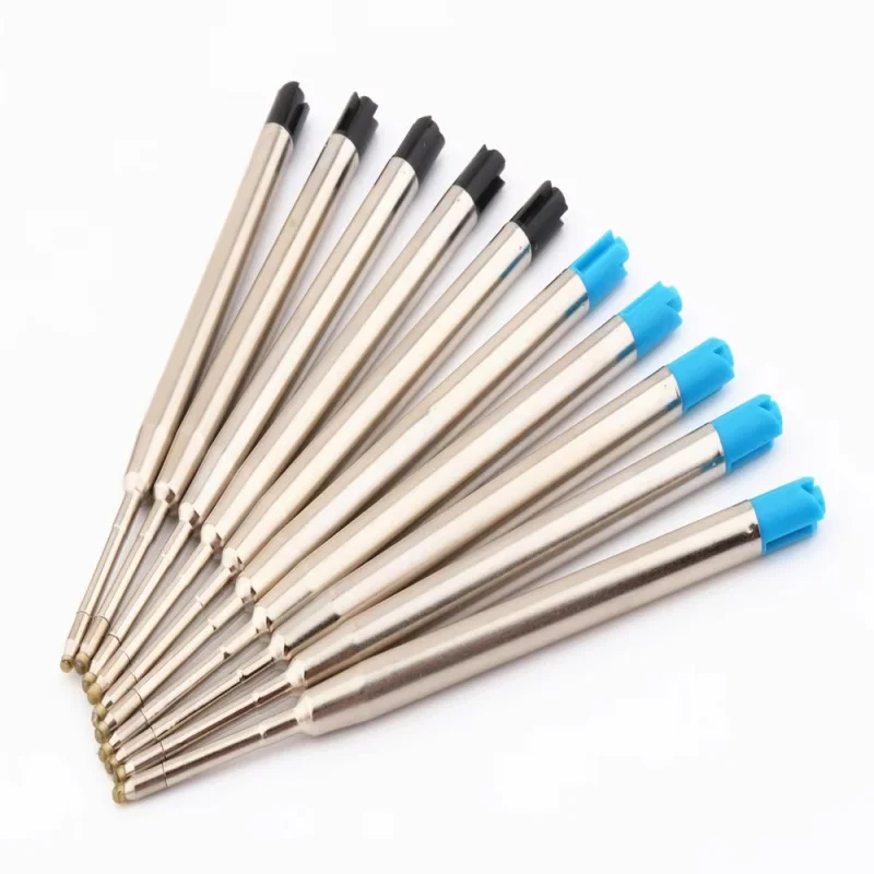 

5/10/20/30/40pcs L:3.9 In Ballpoint Pen Refills for Parker Pens Medium Point blue Black Ink Rods for Writing Office Stationery