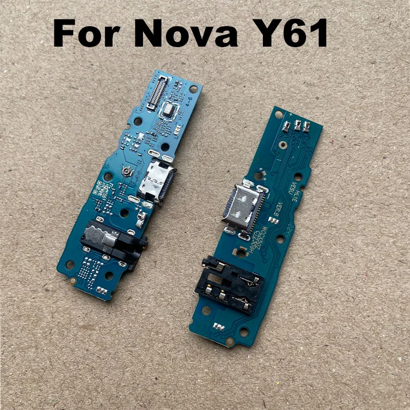 For Huawei Nova Y61 USB Charging Dock Port Mic Microphone Connector Board Flex Cable With IC Repair Parts Global Fast With IC