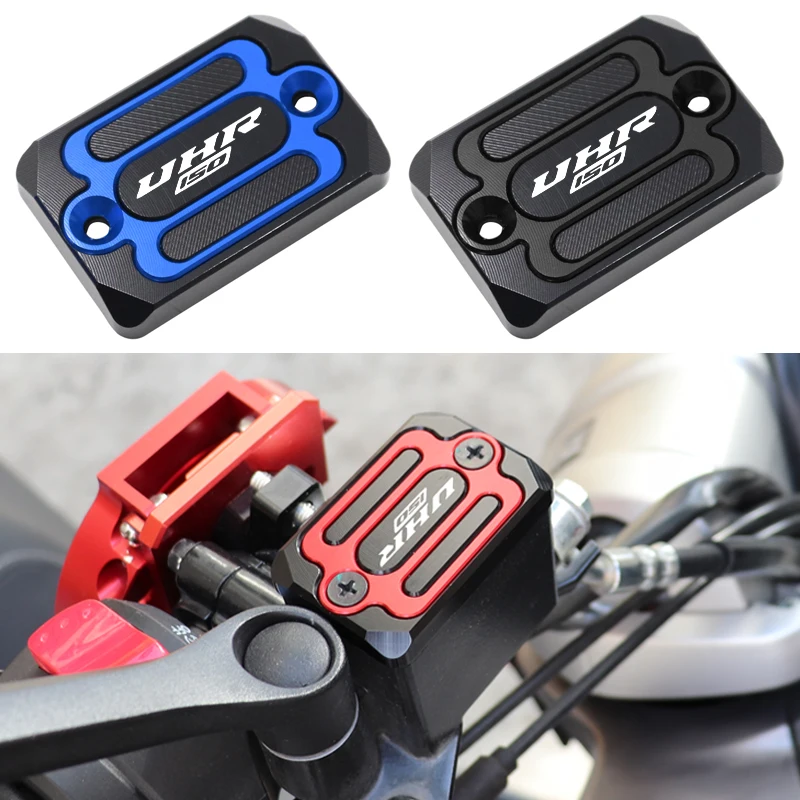 For HAOJUE UHR150 UHR125 UHR 150 125 Motorcycle Accessories CNC Aluminium Front Rear Brake Reservoir Cover