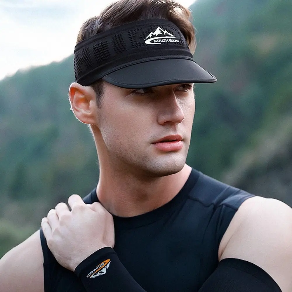 

Простой солнцезащитный крем для бега, пустой топ, впитывающий пот козырек от солнца, козырек, повязка для волос, мужские шапки, эластичная повязка для волос, женская кепка, спортивные шапки