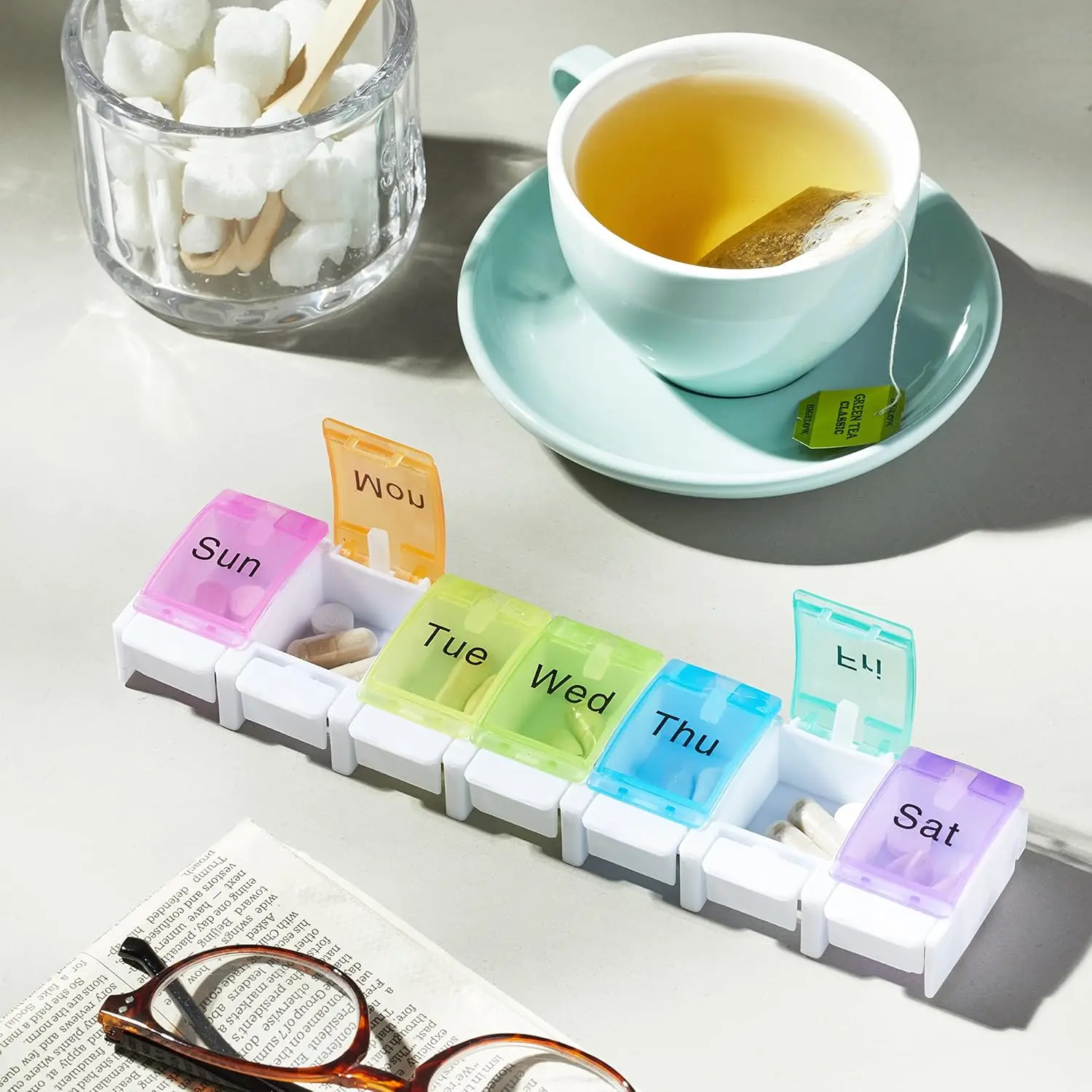New for Pillbox Tablet Holder Case Drug Container Pill Organizer Weekly Box Organizer Medicine Storage Pill Cases